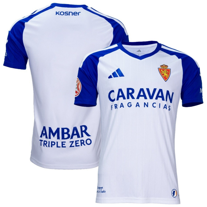 2026-27 Real Zaragoza Home Soccer Jersey Shirt